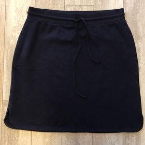 Talbots MP Navy Elastic Waist Casual Skirt